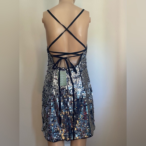 NWT! Sequins Mini Dress, size S - Picture 2 of 2